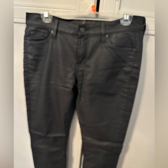 Seven for all mankind coated denim skinny jeans - Picture 2 of 4